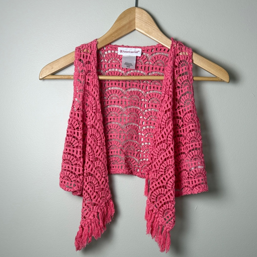 American Girl Kids Crochet Vest – Size XS/S – Great Condition
